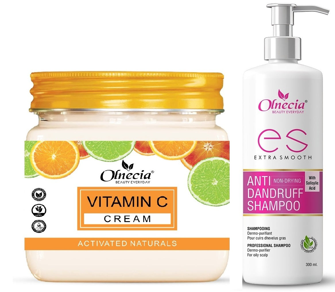 Combo of Vitamin C Cream & Anti Dandruff Shampoo
